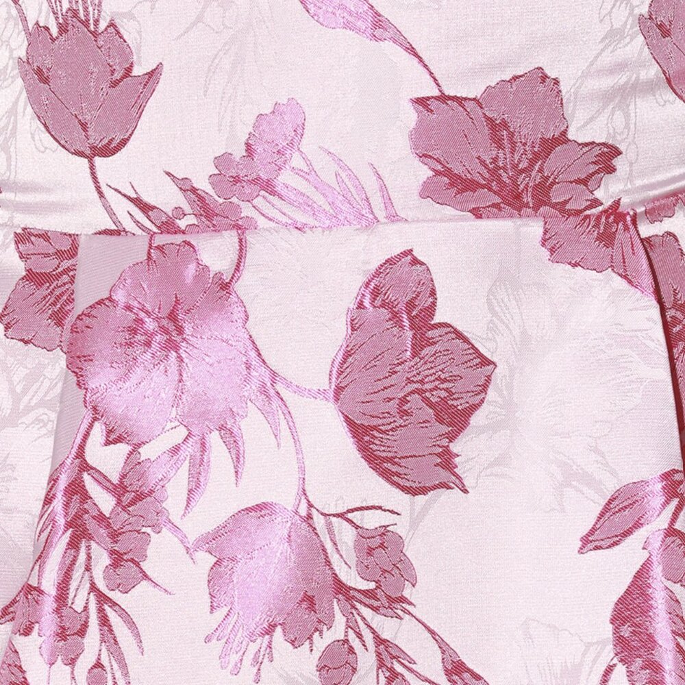 NWT Lulus With Passion Pink Floral Print Jacquard Sleeveless Maxi Dress - Picture 4 of 8